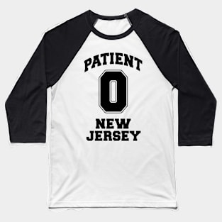 Patient Zero Zombie New Jersey - Black Baseball T-Shirt